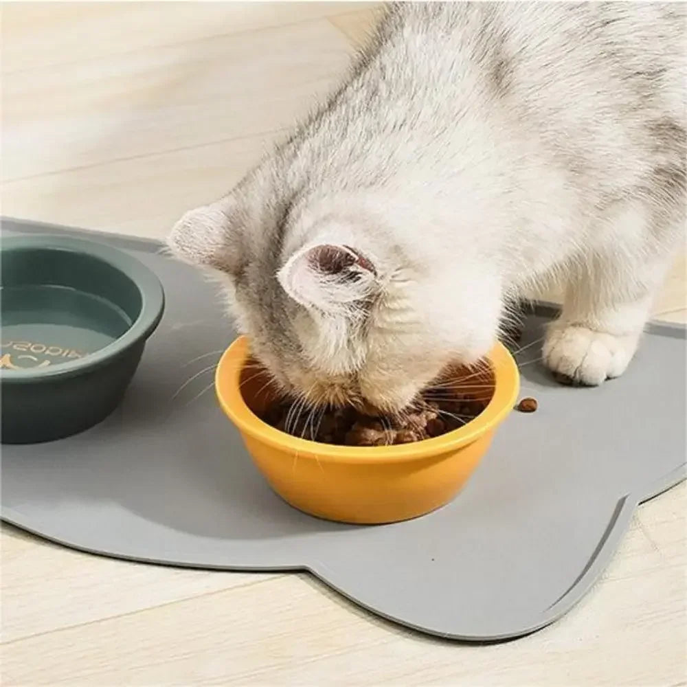 Silicone Pet Dog Cat Feeding Bowl Non Slip Mat