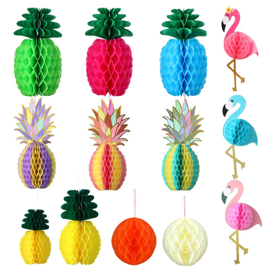 Tropical Fruit Paper Lanterns for Summer Aloha Parties