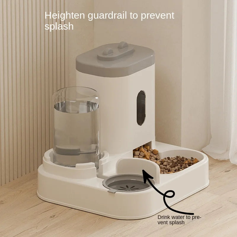 2.3L Automatic Pet Dog Cat Water Food Dispenser Bowl