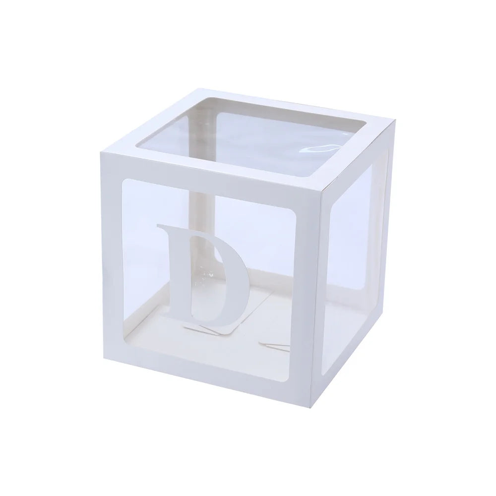 30cm Baby Shower Balloon Box for 1st Birthday Celebrations