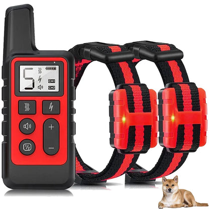 500m Waterproof Pet Dog Anti Bark Training Collar Remote Control Rechargeable