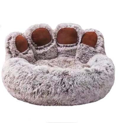 S-XL Fluffy Pet Dog Bed Sofa Baskets Kennel Mat