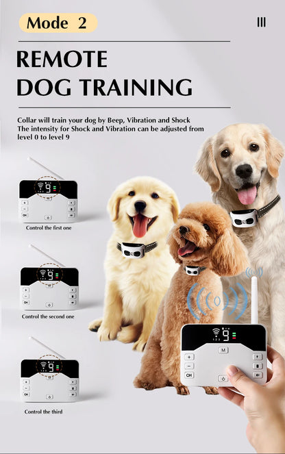 1600ft Pet Dog Wireless Electric Fence & Training Collar