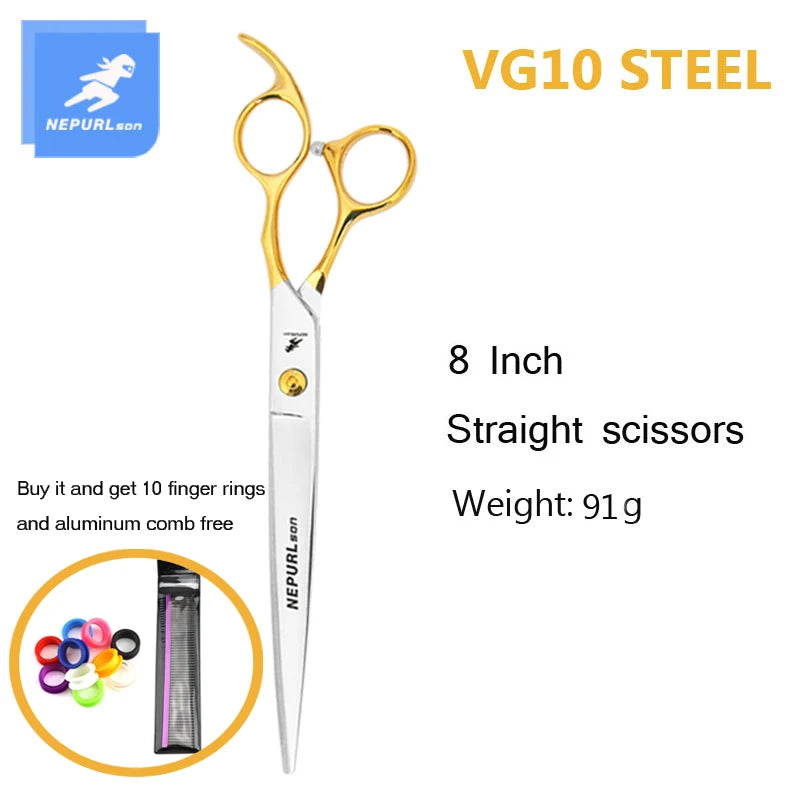 8" Stainless Steel Pet Dog Cat Grooming Scissors