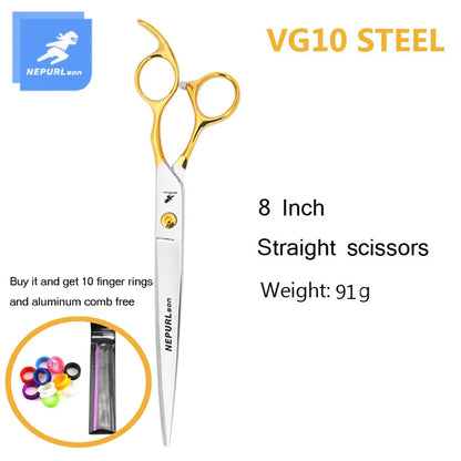 8" Stainless Steel Pet Dog Cat Grooming Scissors