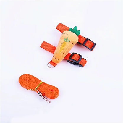 Pet Rabbit Small Animal Adjustable Harness and Leash Set