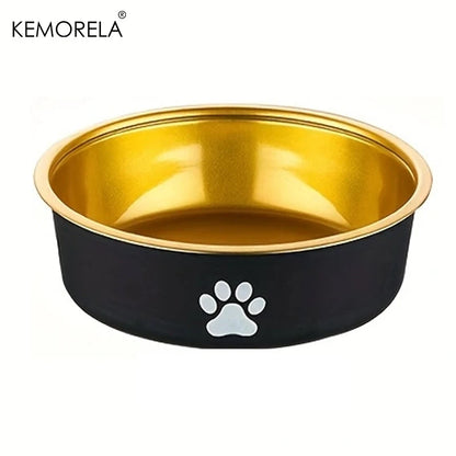 Stainless Steel Anti-Slip Pet Cat Dog Food Water Bowls