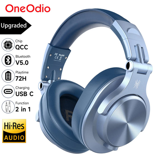 Oneodio A70 Wireless Bluetooth 5.2 Headphones with 72Hrs Playtime
