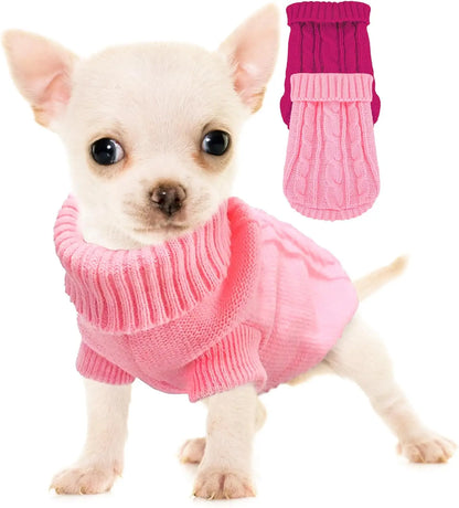 3XS-XS Pet Dog Teacup Sweater Knitted Clothes Apparel Vest