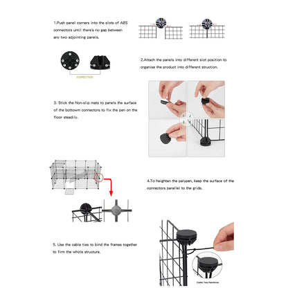 2 Tier Pet Cat Small Animal Indoor Cage Crate