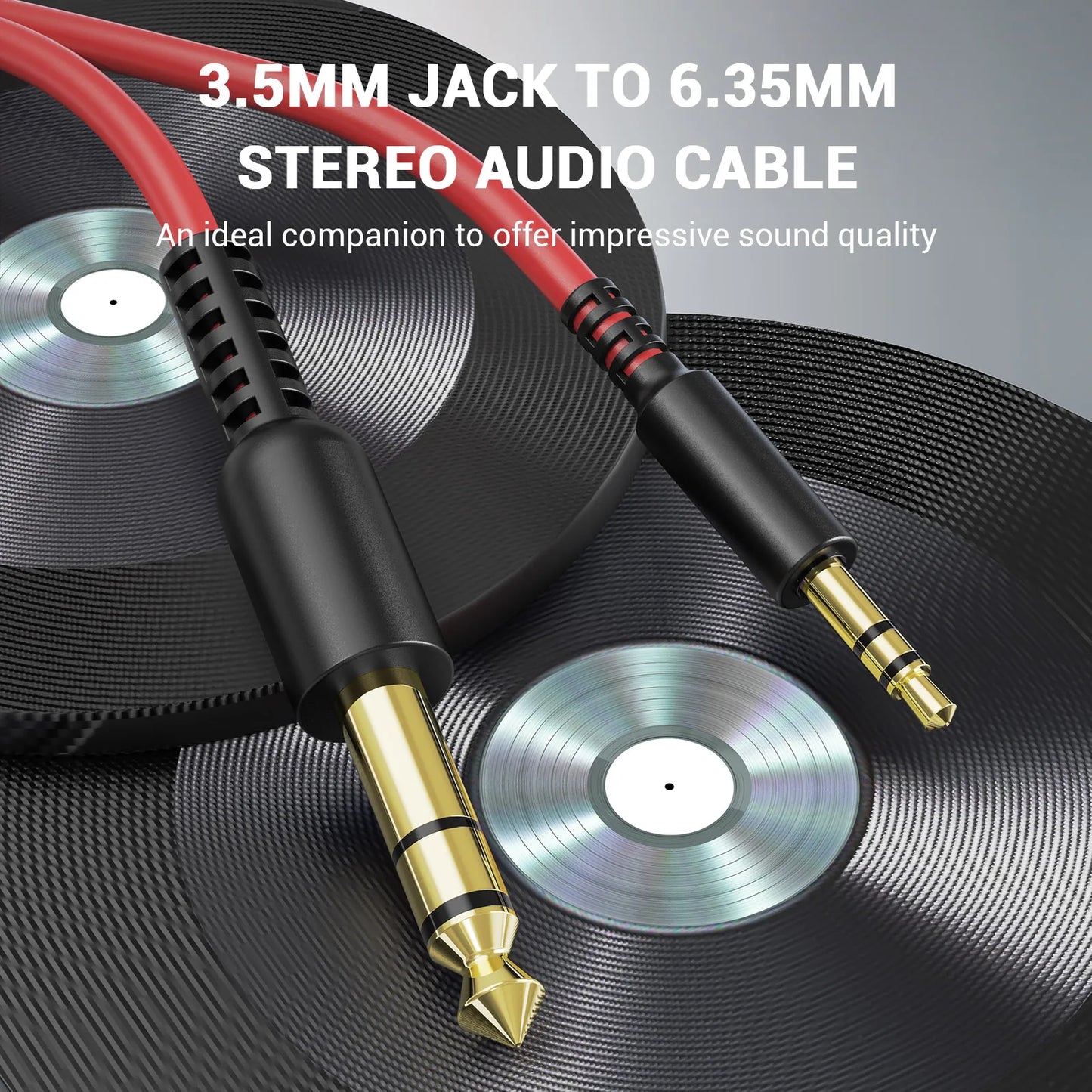 6.35mm to 3.5mm Aux Audio Cable for OneOdio Headphones