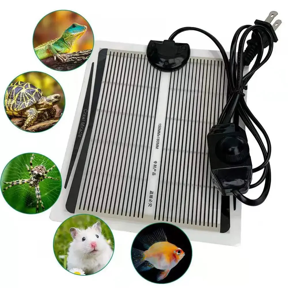 Reptiles 5-35W Heat Mat With Adjustable Temperature Controller