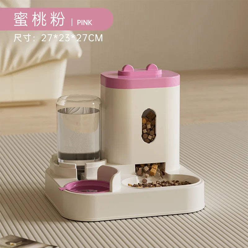 2.3L Automatic Pet Dog Cat Water Food Dispenser Bowl