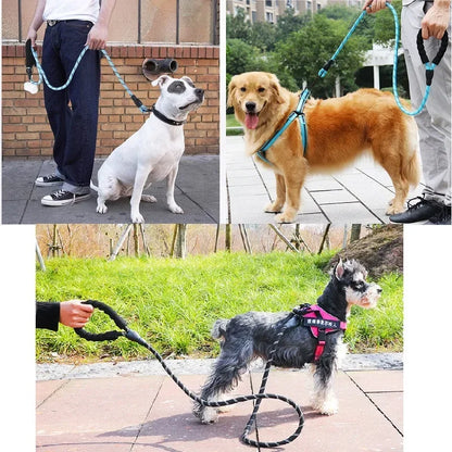 XS-XL Pet Dogs Adjustable Harness Vest +150cm Leash Lead