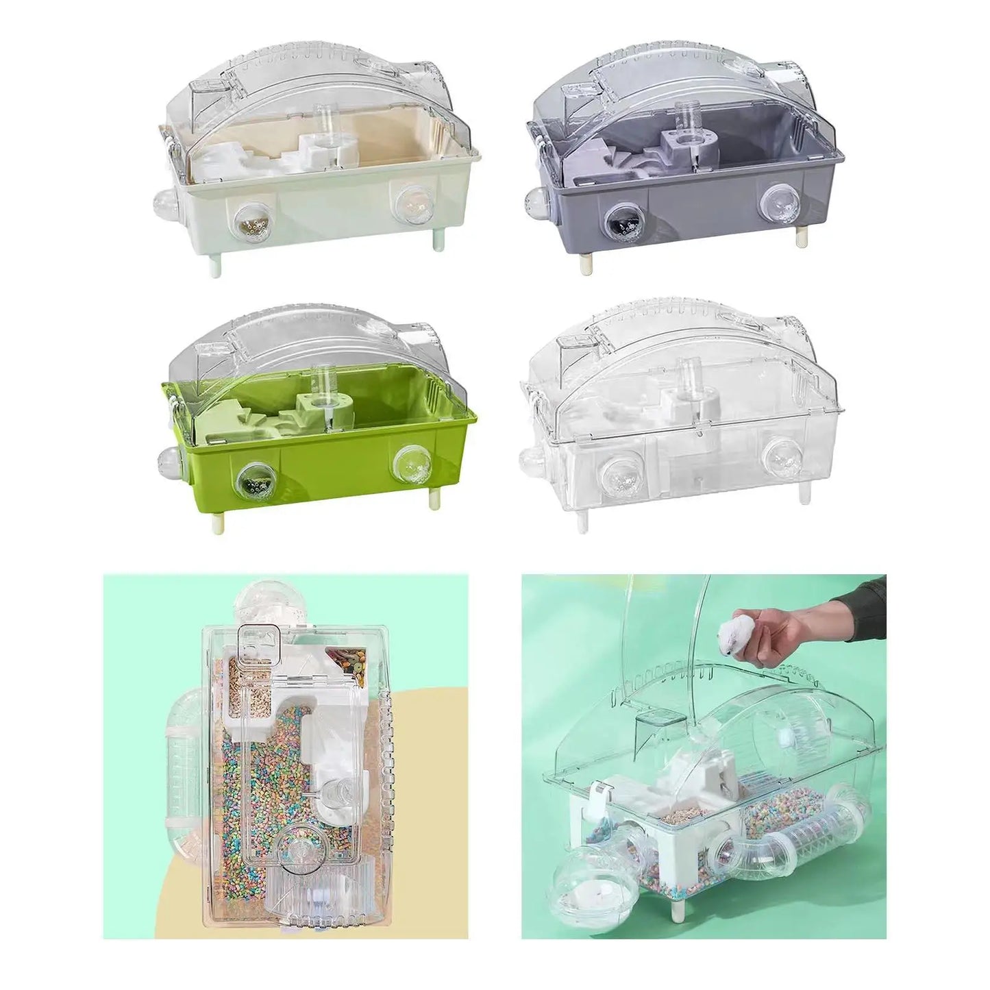 2 Tier Small Animal Pet Hamster Cage Exercise Crate