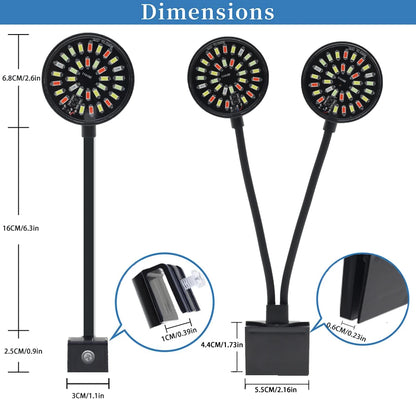 7.87-23.62" Full Spectrum LED Aquarium Fish Tank Lights Multiple Modes And Colors