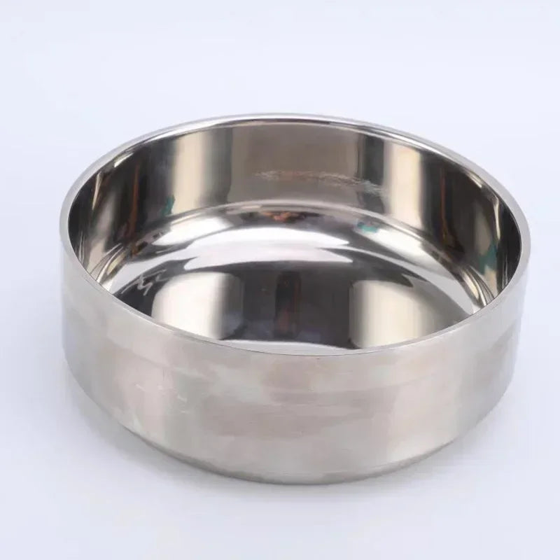 32/64oz Stainless Steel Round Pet Dog Cat Food Water Bowl