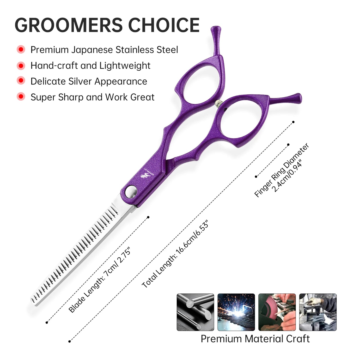 7.5 " Stainless Steel Pet Dog Cat Grooming Scissors