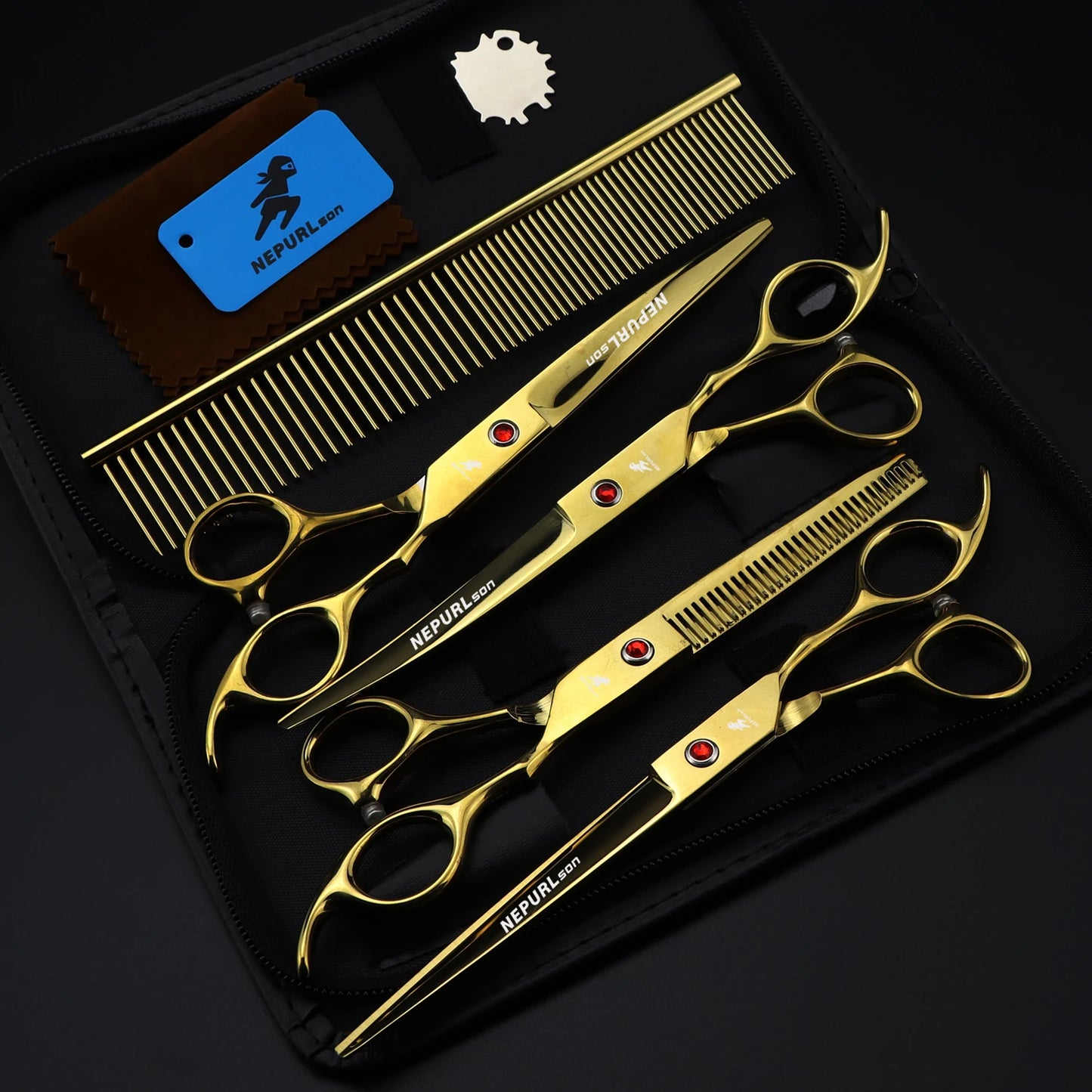 4-6pc 7/8 " Stainless Steel Pet Dog Cat Grooming Scissors Combs Sets