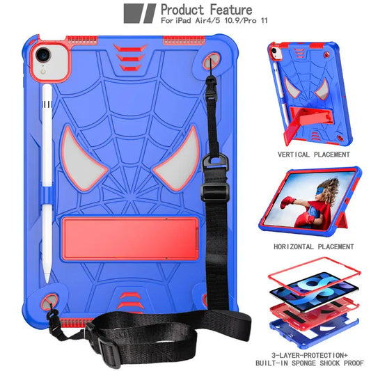 For iPad Air 4th/5th Gen Case with Shoulder Strap