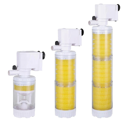 3 in 1 Aquarium Fish Tank 4 Layers Multifunction Filter Pump