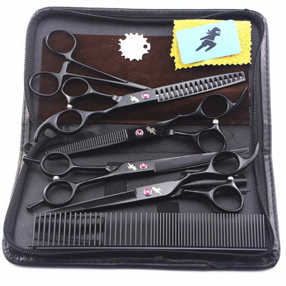 4pc 7" Stainless Steel Pet Dog Cat Grooming Scissors Comb Sets