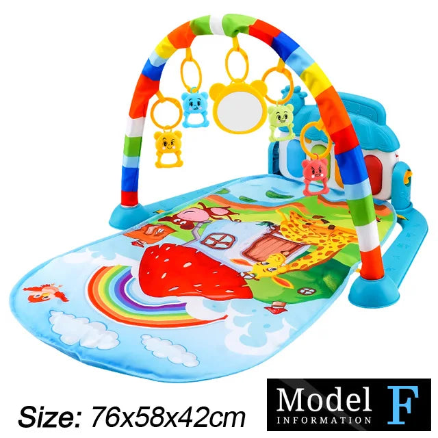 Baby Fitness Stand Music Play Gym for Early Education