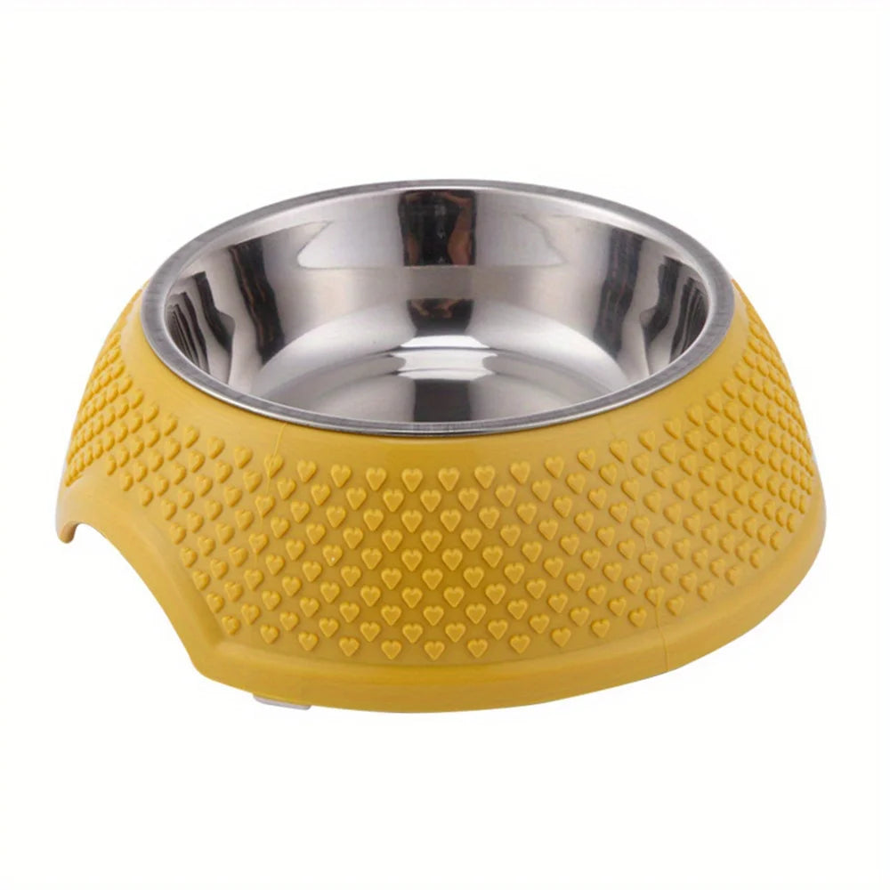 Non-slip Durable Stainless Steel Pet Dog Cat Feeding Water Bowl