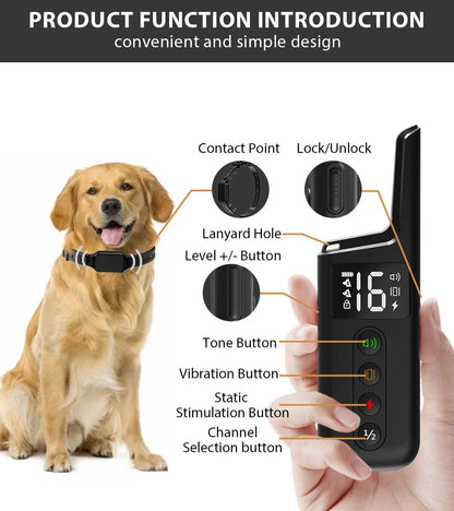 1000ft Pet Dog 3 Training Modes Anti Bark Collar