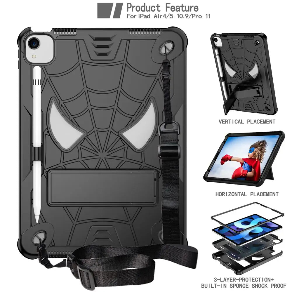 For iPad Air 4th/5th Gen Case with Shoulder Strap