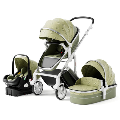 3-in-1 Baby Stroller with Safe Cradle