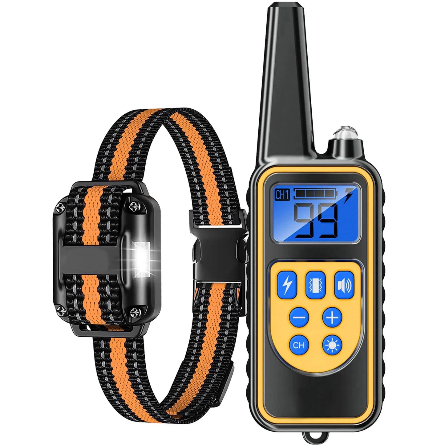 2600ft Waterproof Rechargeable Pet Dog Anti Bark Training Collar w/ Remote Control