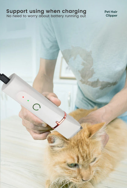 4 in 1 Pet Dog Cat Electric Hair Trimmer Grooming Clippers Nail Grinder