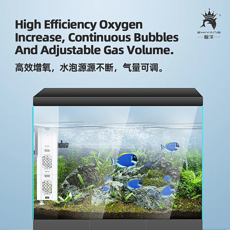 3 in 1 Aquarium Fish Tank Water Purification Circulation Filter Submersible Pump Silent Aeration