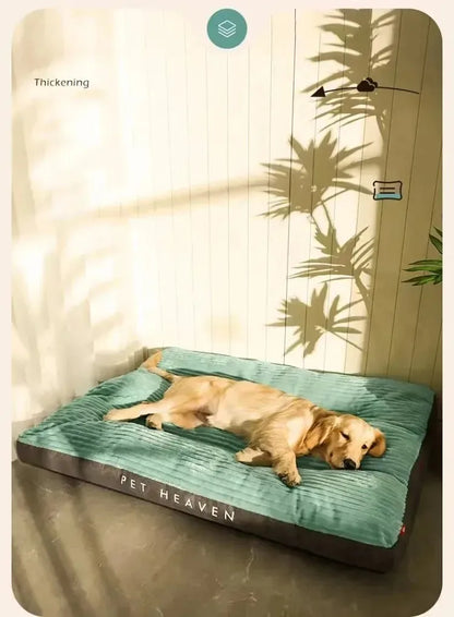 L-3XL Washable Corduroy Pet Dog Bed Sofa Cushion Mat