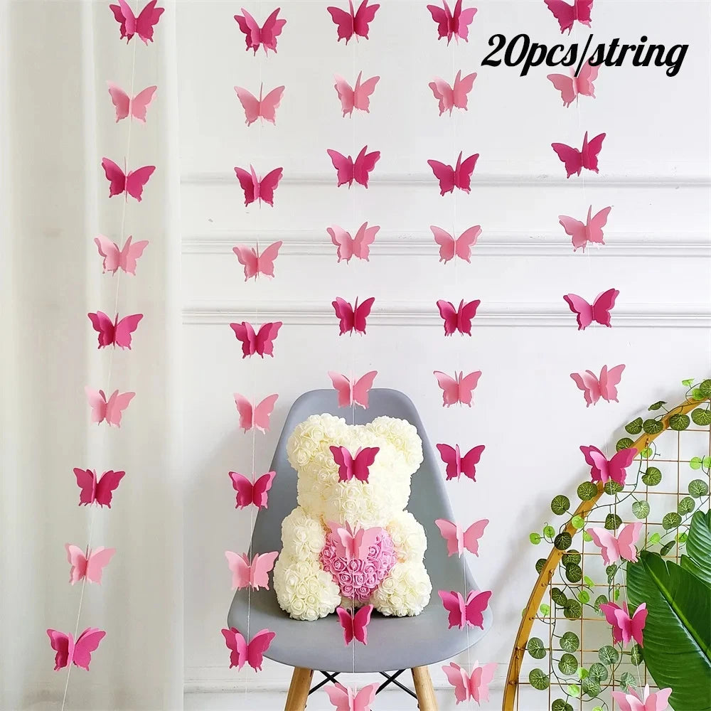 Purple Butterfly Disposable Tableware for Baby Showers