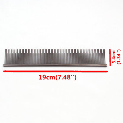 Aluminum/Stainless Steel Pet Cat Grooming Combs