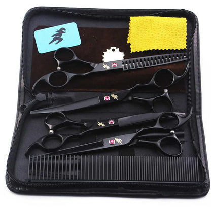 4pc 7" Stainless Steel Pet Dog Cat Grooming Scissors Comb Sets