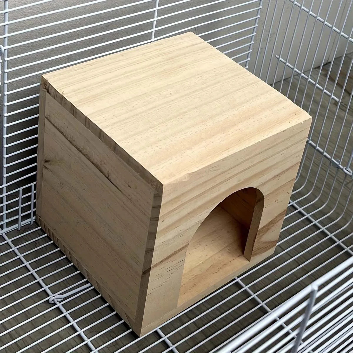 Pet Hamster Small Animal Wooden House Hideaway