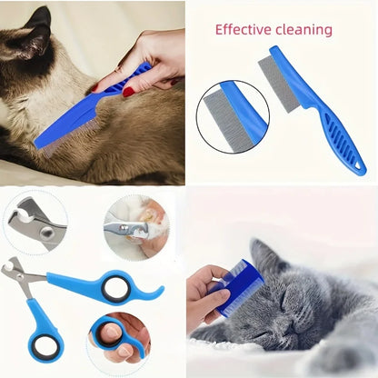 8Pcs Pet Dog Cat Grooming Set