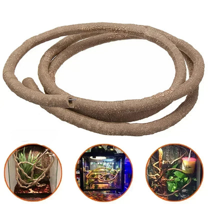 1.5-3mtr Reptiles Terrarium Flexible Vines Rattan Habitat Decoration