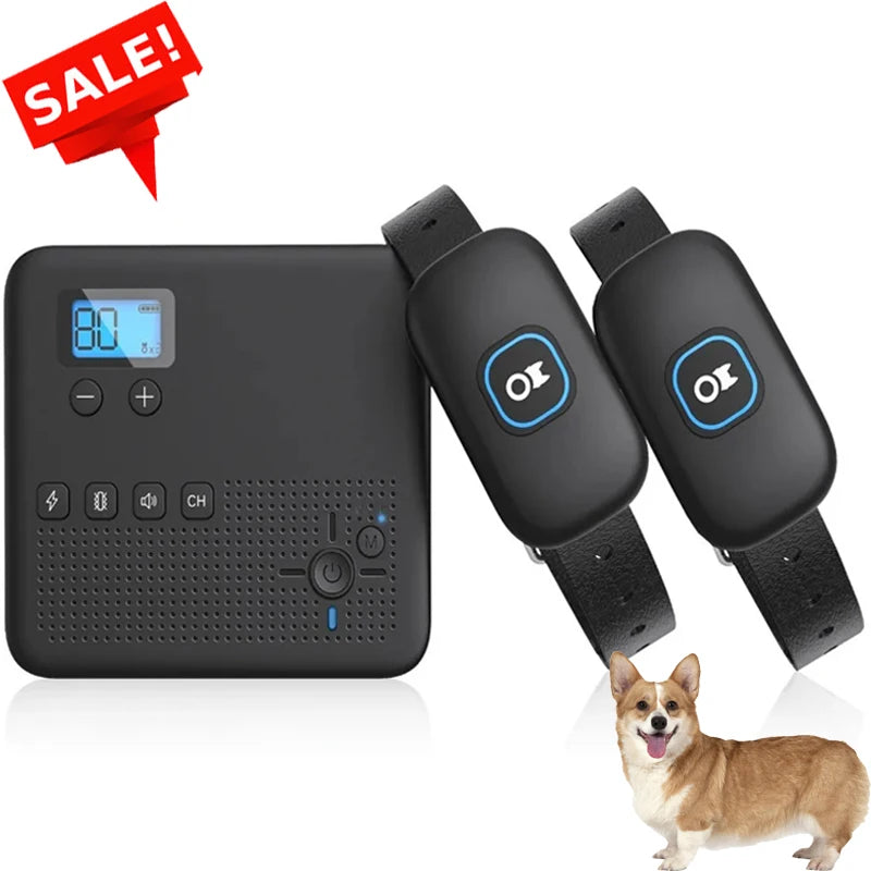 1000ft Pet Dog Wireless Electric Fence Training Collar System Remote Control