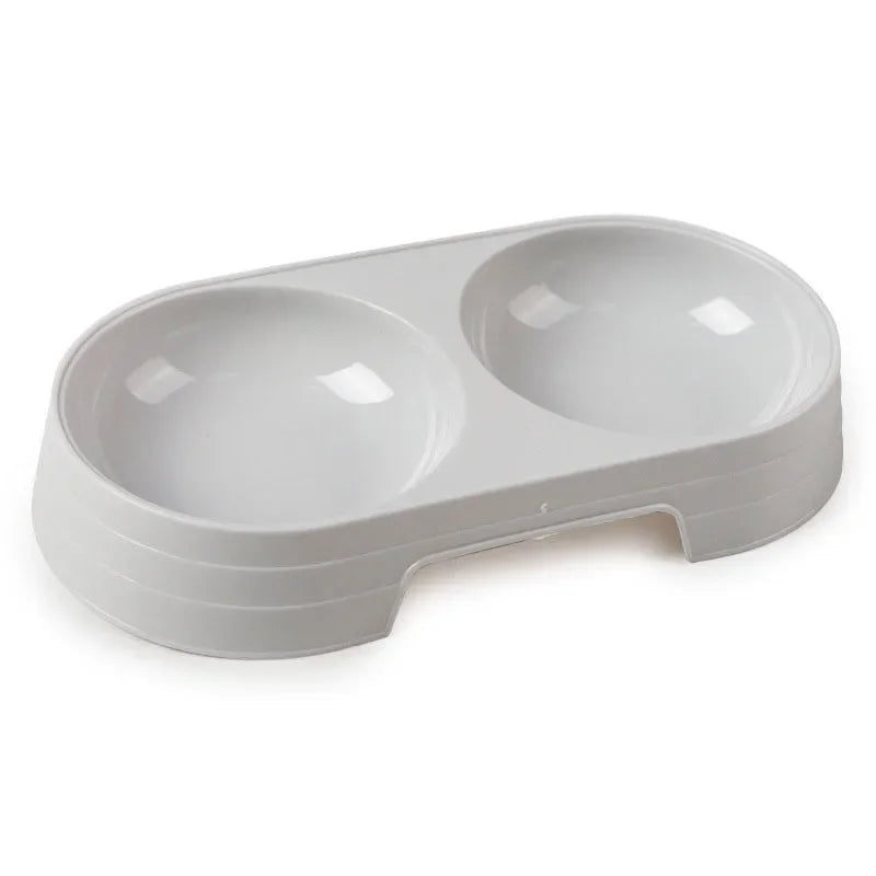 Pet Dog Cat Stainless Steel Double Food Water Bowls