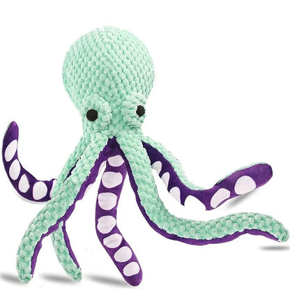 Pet Dog interactive sound plush octopus toy