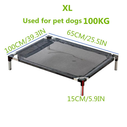 S-XL Elevated Pet Dog Folding Camping Bed Removable Washable