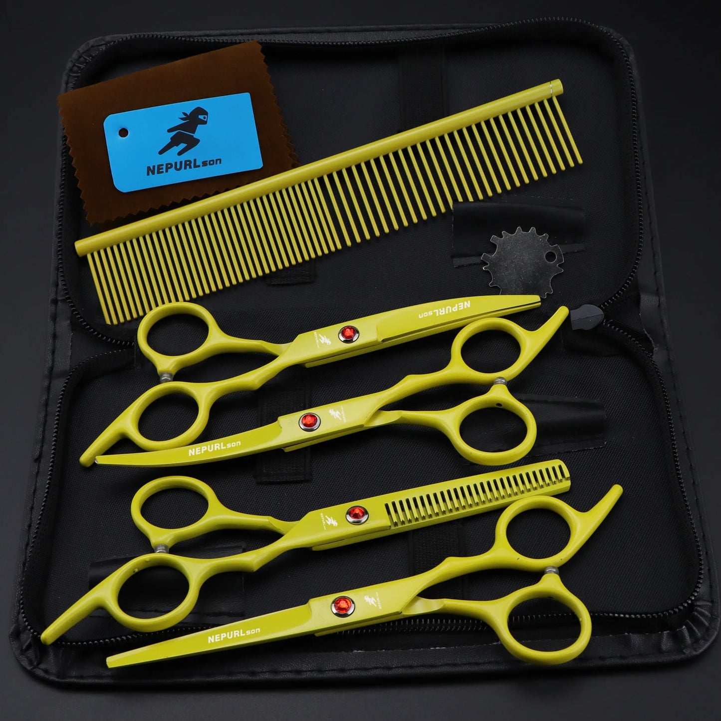 4-5pc Stainless Steel Pet Dog Cat 6" Grooming Scissors Comb Sets