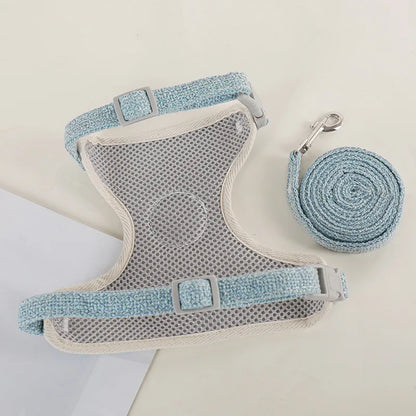 Pet Rabbit Small Animal Breathable Adjustable Leash Vest Harness