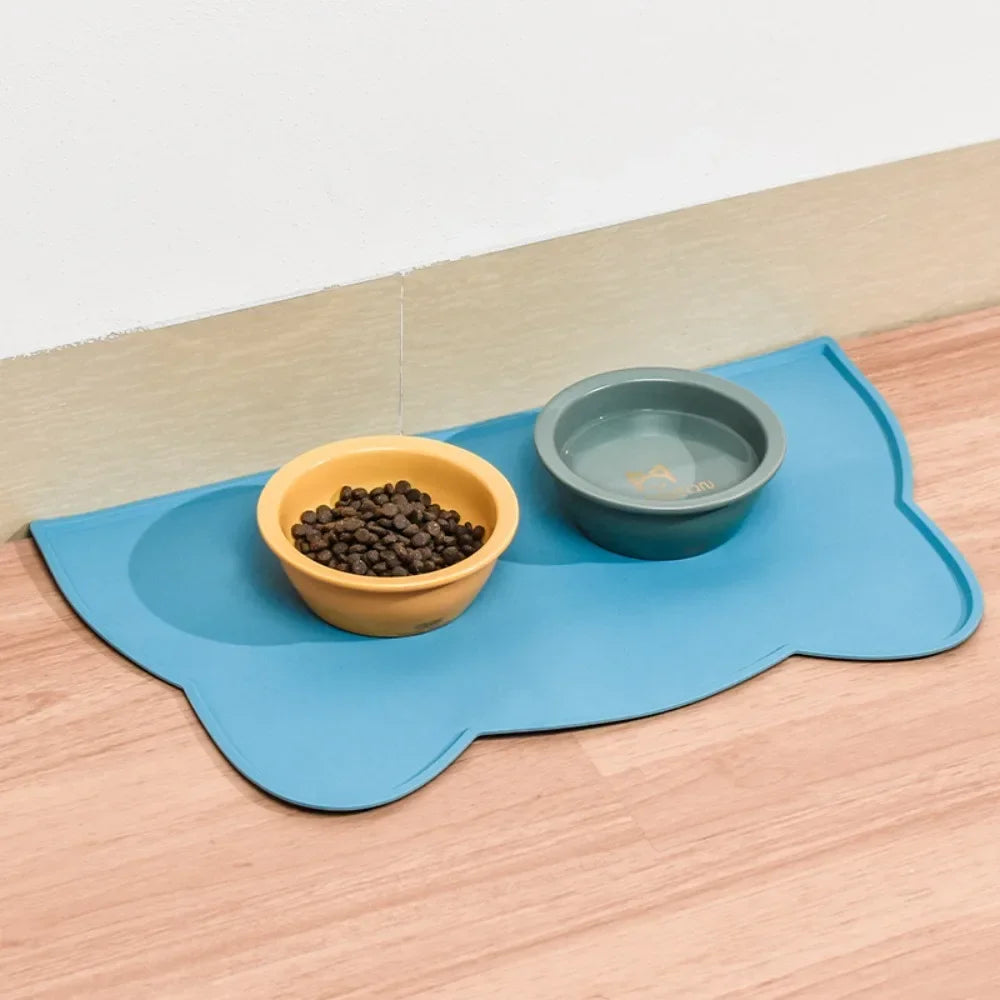 Silicone Pet Dog Cat Feeding Bowl Non Slip Mat