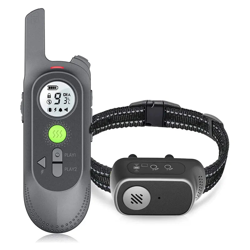 Pet Dog Anti Bark Training Collar with Remote Voice Commands