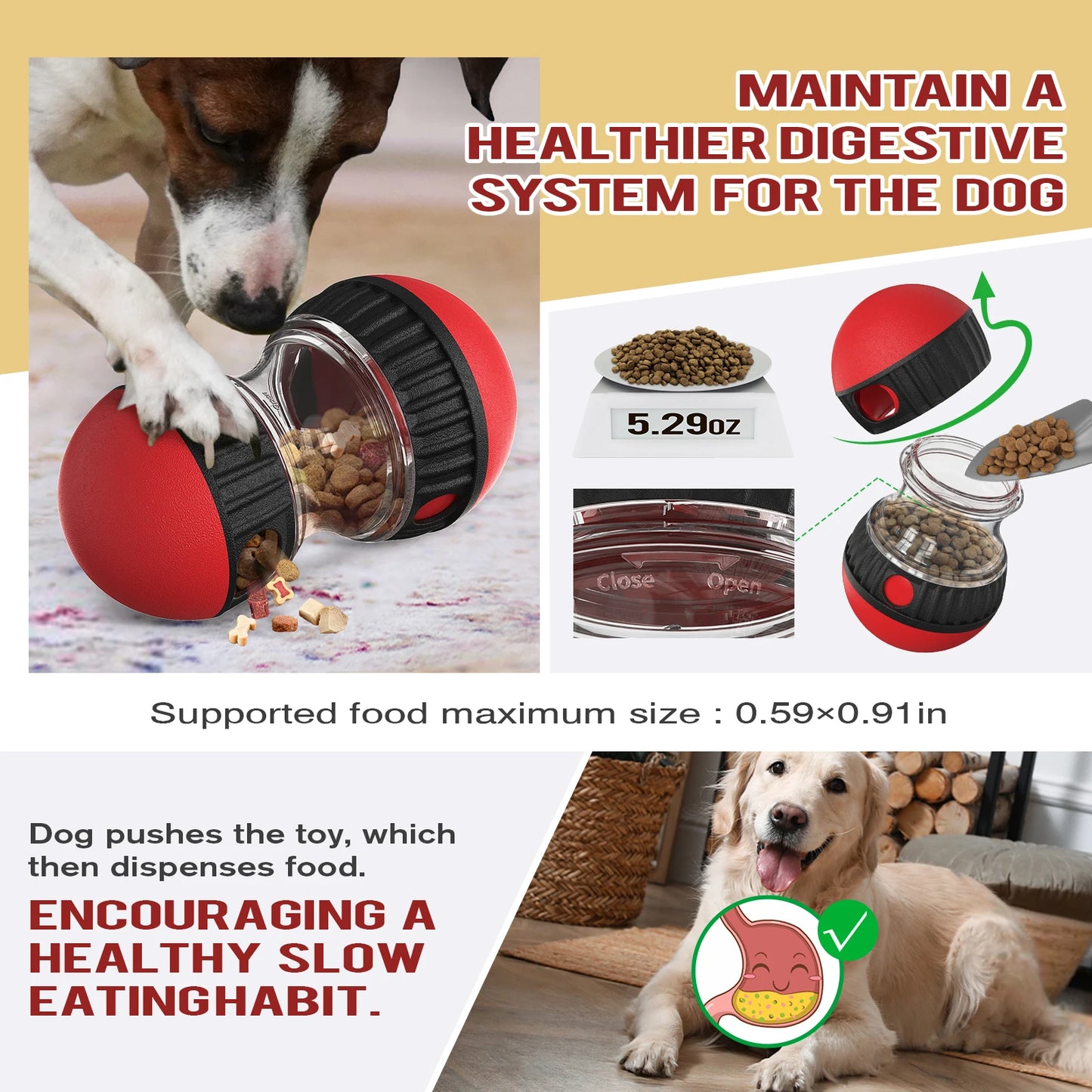 Pet Dog Slow Feeder IQ Training Toy